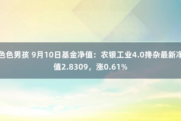 色色男孩 9月10日基金净值：农银工业4.0搀杂最新净值2.8309，涨0.61%