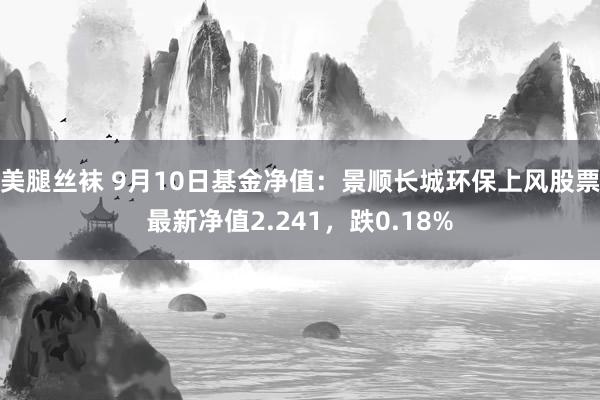 美腿丝袜 9月10日基金净值：景顺长城环保上风股票最新净值2.241，跌0.18%