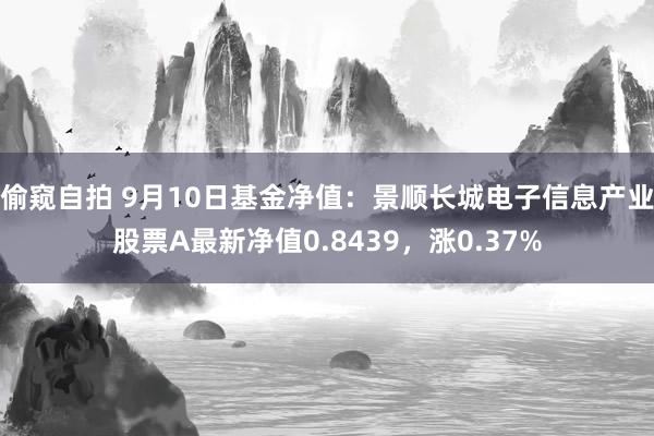 偷窥自拍 9月10日基金净值：景顺长城电子信息产业股票A最新净值0.8439，涨0.37%