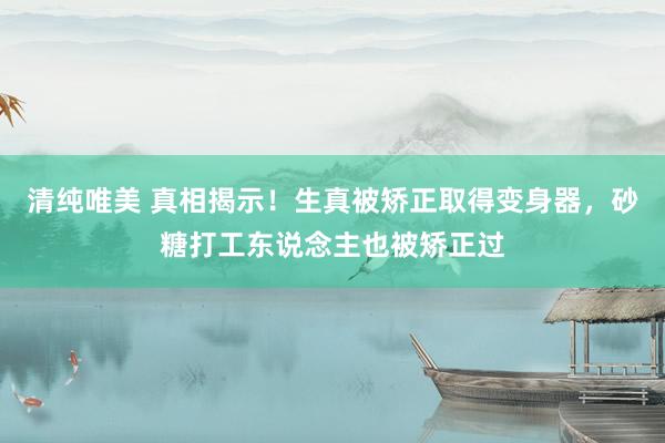 清纯唯美 真相揭示！生真被矫正取得变身器，砂糖打工东说念主也被矫正过