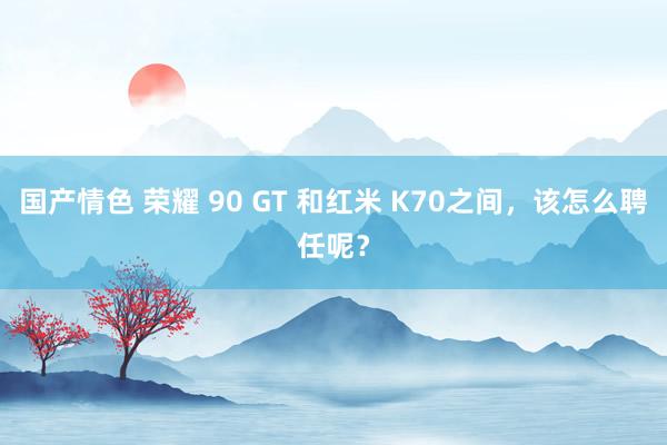 国产情色 荣耀 90 GT 和红米 K70之间，该怎么聘任呢？