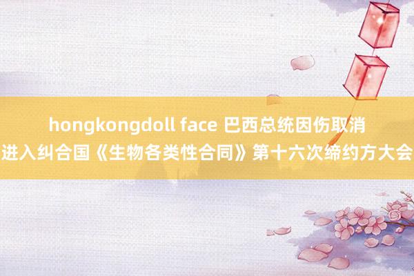 hongkongdoll face 巴西总统因伤取消进入纠合国《生物各类性合同》第十六次缔约方大会