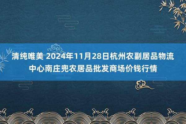 清纯唯美 2024年11月28日杭州农副居品物流中心南庄兜农居品批发商场价钱行情