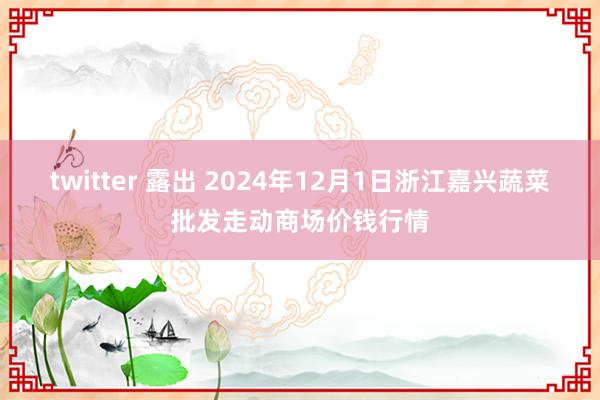 twitter 露出 2024年12月1日浙江嘉兴蔬菜批发走动商场价钱行情