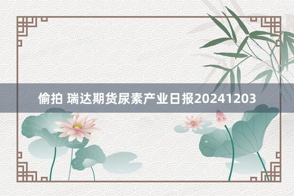 偷拍 瑞达期货尿素产业日报20241203